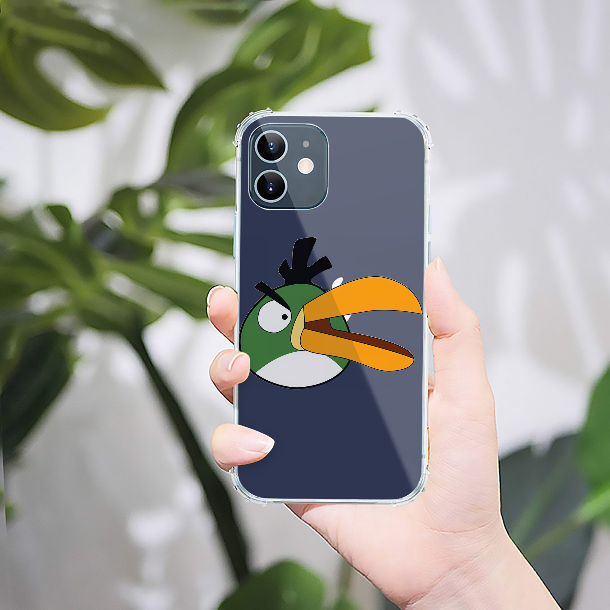 （画像用） Angry Birds アングリーバード 【iPhone 12シリーズ対応】透明スマホケース（クリアソフトケース）